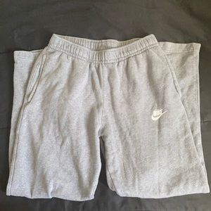 Gray Nike sweatpants